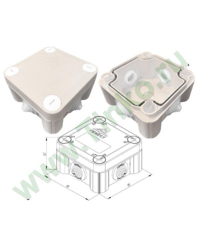 КМ-1010(П)-IP55. Коробка монтажная. Гефест в Черкесске