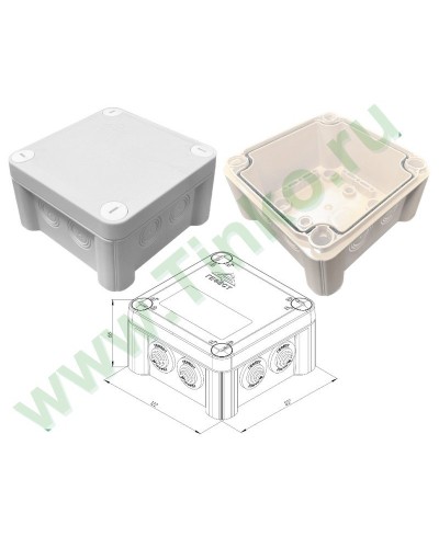 КМ-1212(П)-IP66(БВ). Коробка монтажная. Гефест в Черкесске