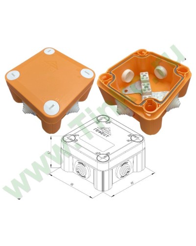 КМ-О-1010(П)(8к)-IP55: Коробка монтажная огнестойкая в Черкесске