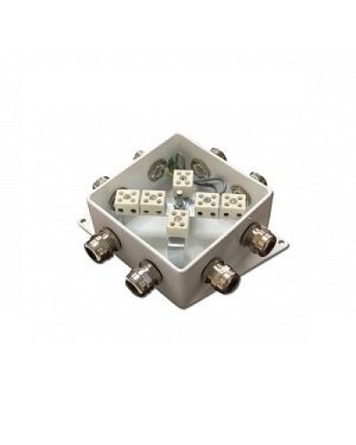 КМ-О (12к*10,0)-IP66-120х120, пять вводов: Коробка монтажная огнестойкая в Черкесске