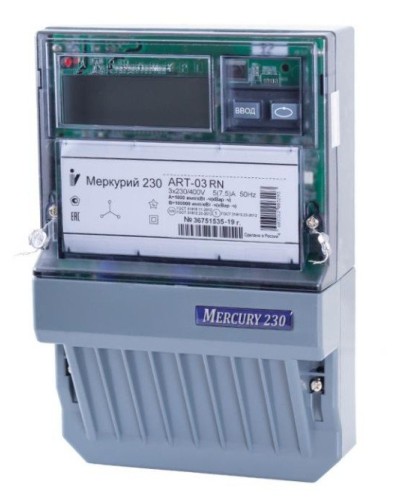 Меркурий 230 ART-01 PQRSIN 3ф 5-60А 1.0/2.0 класс точности, многотарифный (М0000051910). Счетчик электроэнергии. Инкотекс в Черкесске