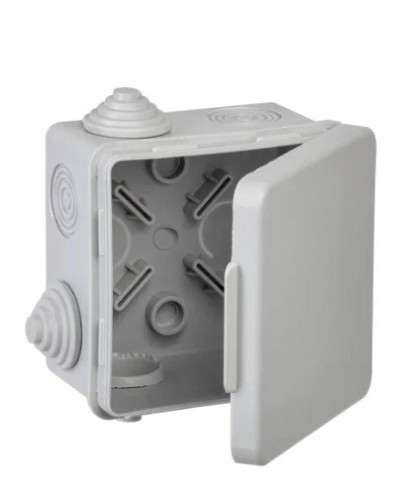 Коробка КМ 80х80х50 GENERICA (UKO31-080-080-050-K03-54G). Коробка распаячная для открытой проводки. GENERICA в Черкесске