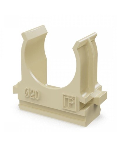Крепёж-клипса для труб АБС-пластик сосна D20 (100 шт) (PR13.0049). Крепление для труб ПВХ. Промрукав в Черкесске