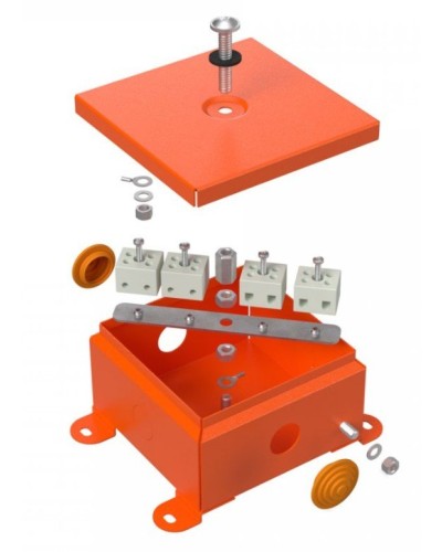 Коробка металлическая огнестойкая 110х110х65 (70-0360-FR2.5-4). Коробка металлическая огнестойкая. Промрукав в Черкесске