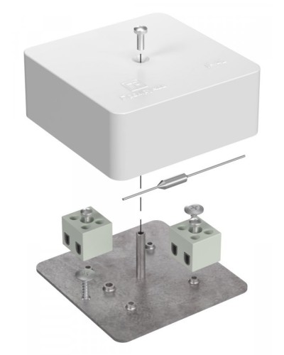 Коробка огнестойкая 75х75х30 (40-0450-FR1.5-4-П). Коробка огнестойкая для открытой установки. Промрукав в Черкесске