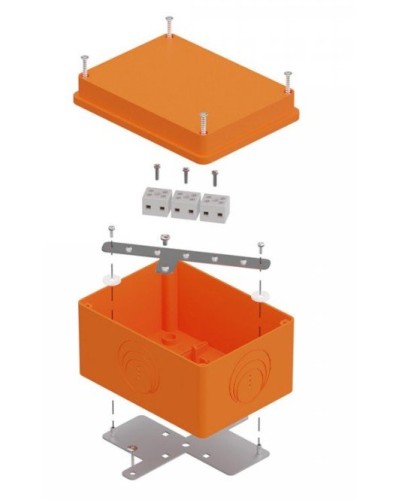 Коробка огнестойкая 150х110х90 E15-E120 для о/п (40-0351-FR6.0-6). Коробка огнестойкая для открытой установки. Промрукав в Черкесске