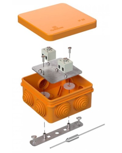 Коробка огнестойкая 80х80х40 (40-0210-FR1.5-4-П). Коробка огнестойкая для открытой установки. Промрукав в Черкесске