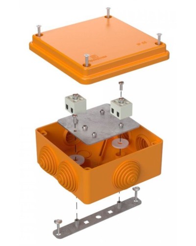 Коробка огнестойкая 100х100х50 (40-0300-FR1.5-4). Коробка огнестойкая для открытой установки. Промрукав в Черкесске