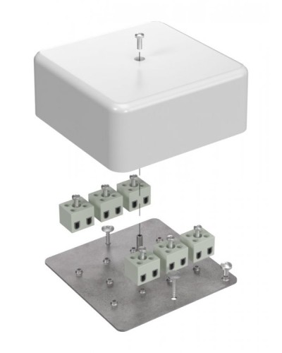 Коробка огнестойкая 103х103х45 (латунь) (40-0470-FR2.5-12-Е60). Коробка огнестойкая для открытой установки. Промрукав в Черкесске