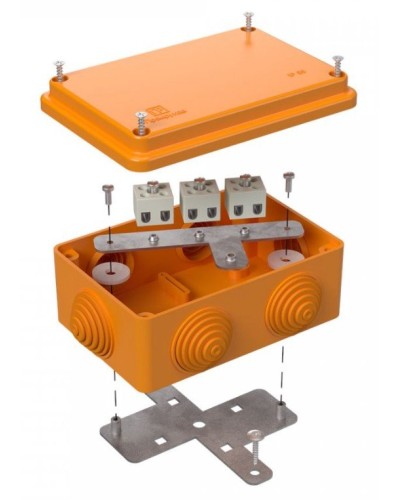 Коробка огнестойкая 120х80х50 (40-0340-FR1.5-6). Коробка огнестойкая для открытой установки. Промрукав в Черкесске