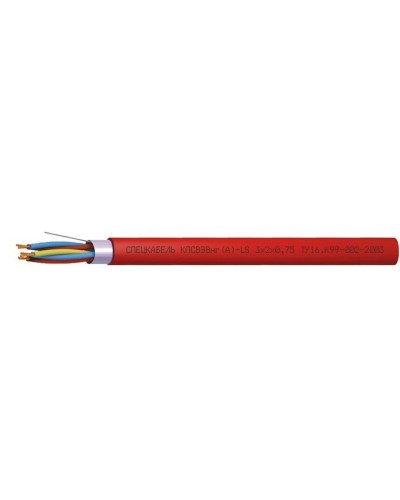 КПСВЭВнг(А)-LS 3х2х0,75 (Спецкабель). Кабель симметричный для систем сигнализации и управления, групповой прокладки, с пониженным дымо- и газовыделением. Спецкабель в Черкесске