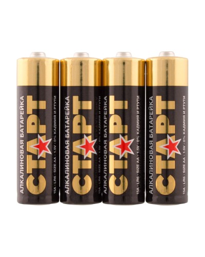 СТАРТ LR6-SH4-BOX (1,5 В, AA, LR6), упак. 4 шт.. Алкалиновые батарейки. СТАРТ в Черкесске
