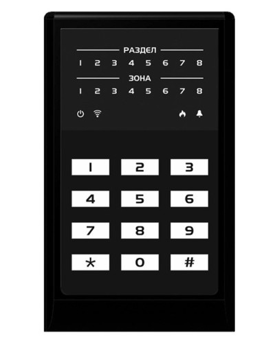 МИРАЖ-КД-04 (black). Кнопочная кодовая панель. Стелс НПП в Черкесске
