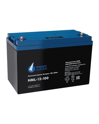 HML-12-100. Аккумулятор герметичный свинцово-кислотный. Связь инжиниринг в Черкесске